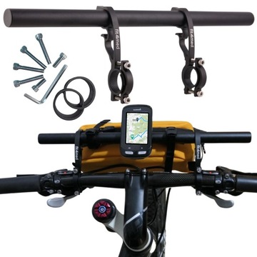 Uchwyt rowerowy dodatkowy drążek przedłużenie kieorwnicy 40cm adapter uni