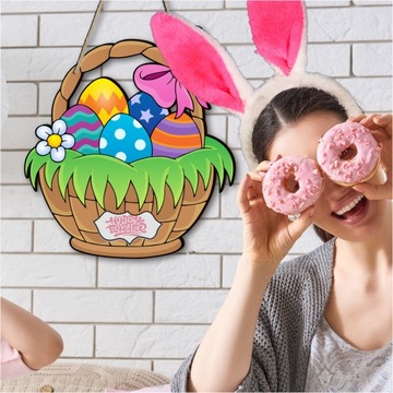 Пасхальное яйцо Home Decor деревянная табличка с надписью Ornam на двери