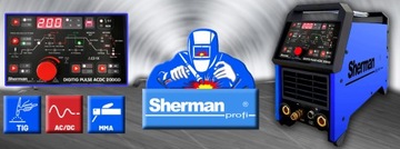 СВАРОЧНЫЙ АППАРАТ SHERMAN DIGITIG PULSE AC/DC 200A TIG MMA