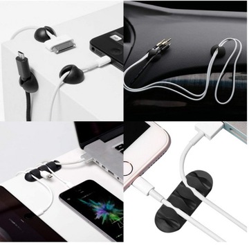 UCHWYTY Samoprzylepne do kabli UCHWYT KABLOWY KABLOWE MOCNE ORGANIZERY 10