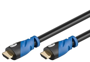 Kabel HDMI 4K klasa PREMIUM Goobay Pozłacane