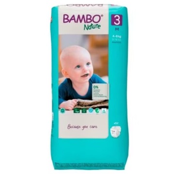 Bambo Nature 3 Midi 4-8 kg, 52 szt.