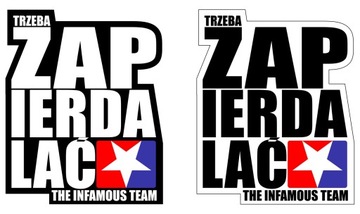 NAKLEJKA wlepka TRZEBA ZAPIER... 20cm wlepki