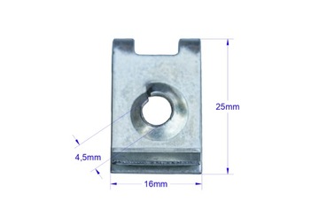 BLASZKA SPINKA MONTAŻOWA POD WKRĘT 6,5 DO OSŁONA NADKOLE ZDERZAK PŁYTA