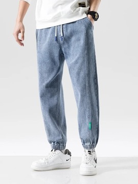 Spring Summer Black Blue Baggy Jeans Men Streetwea