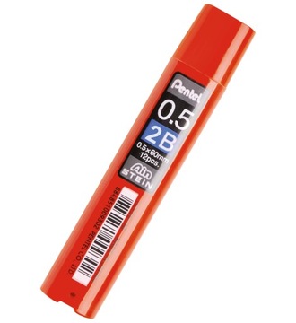 PENTEL Grafity wkłady do ołówka STEIN 0,5 mm 2B