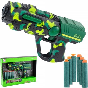 Pistolet na strzałki zabawka światło dźwięk 22cm