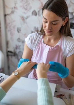 Aplikator do pyłków silikonowy do pyłku pacynka nailart lustrzany efekt