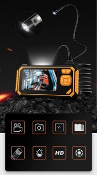 ИНСПЕКЦИОННАЯ КАМЕРА DUO ЭНДОСКОП ДВЕ КАМЕРЫ 5M 7LED 2x Full HD LCD 5,5 мм