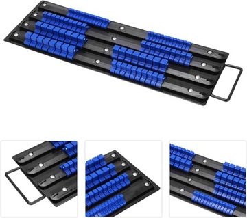 SZYNA ORGANIZER STOJAK DO NASADEK KLUCZY NASADOWYCH 80 szt. 1/4