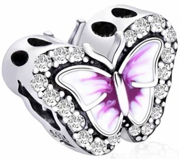 Charms Zawieszka Motyl Charmsy Motylki Zawieszki Srebro s925