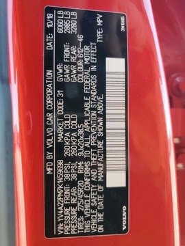 Volvo XC90 II SUV 2.0 T6 310KM 2018 Volvo XC 90 2.0 T6 310 KM, 4x4, R-DESIGN, drobna szkoda, import USA 2.0, zdjęcie 12