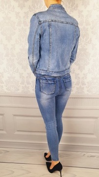 # Katana - Kurtka Damska Jeans - Młodzieżowa Zip #