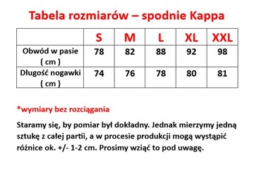 KAPPA spodnie dresowe bawełniane r. L granat