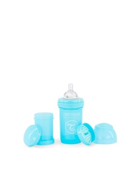 Butelka antykolkowa Twistshake niebieska 180ml 0m+