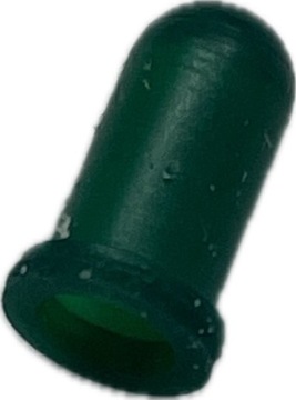 KAPTUREK SILIKONOWY NA ŻARÓWKĘ T1 1/4 ZIELONY; 4mm-4,3mm