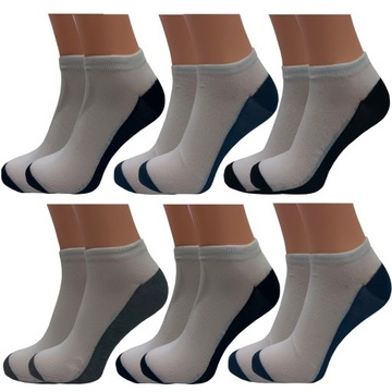 6x STOPKI MĘSKIE SKARPETKI SKARPETY SKARPETKI BAWEŁNA KOLORY 40-43