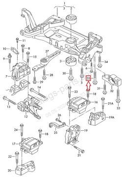 БОЛТ ПОДВЕСКИ VAG OE N1064031 M12x100x1,5