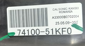 RADIÁTOR KLIMATIZACE SUZUKI SPLASH AGILA B 74100-51KF0 EUR