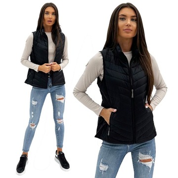 DZ9063 r XL DAMSKI BEZRĘKAWNIK KAMIZELKA OCIEPLANA