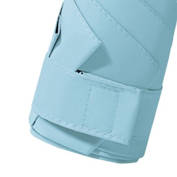 Дорожный зонт от солнца портативный светло-синий