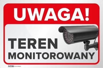 TABLICZKA 30x20 teren monitorowany kamera
