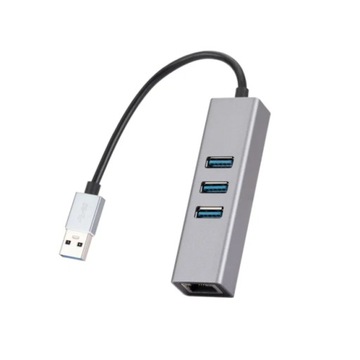 Hub USB Ethernet 3x 3.0 Rozgałęźnik portów