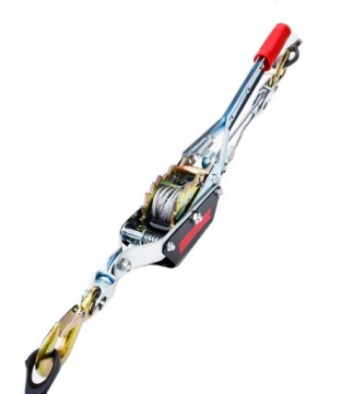 ЛЕБЕДКА РУЧНАЯ ТРОСОВАЯ 4Т 4000кг 3 крюка