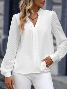 móda dámska blúzka šifónové rukávy pohodlné elegantná košeľa voľná