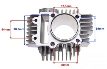 CYLINDER TLOK uszczelki pierścienie 4T YX160 kpl