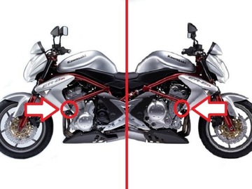 KAWASAKI ER6N ER-6N 2005-2008 - ТВЕРДЫЕ АВТОМОБИЛЬНЫЕ НАКЛАДКИ