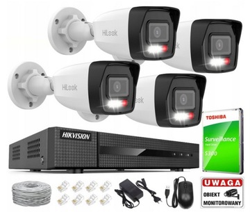 Zestaw Monitoringu 4MP HiLook by Hikvision Kamery IPCAM-B4-30DL