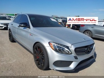 Mercedes Klasa C W205 2017 Mercedes-Benz Klasa C Mercedes-Benz AMG C 43 4Matic, od ubezpieczalni 3.0