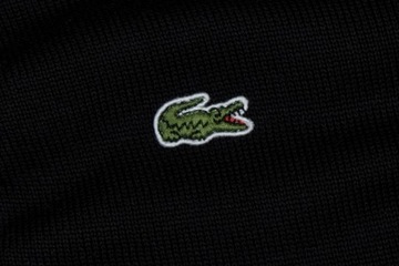 LACOSTE ~ Czarny Męski Sweter Kardigan Crocodile *S*