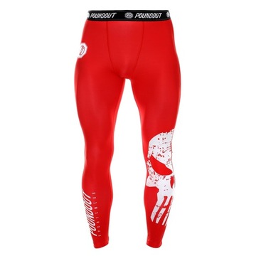 Legginsy męskie HATE 2.0 czerwone XL