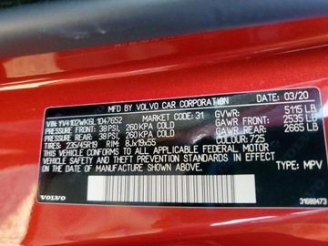 Volvo V60 II  2020 Volvo V60 2.0 T5 254 KM, 4x4, piekny kolor, 2.0 Benzyna 254KM, zdjęcie 13