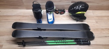 SET ELAN Лыжи 90 см Ботинки 30,5 Шлем Очки Палки