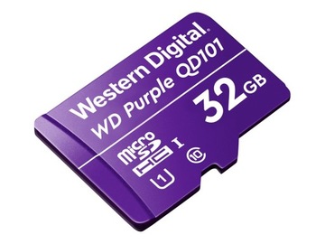 Карта памяти WD Purple microSDXC WDD032G1P0C (32 ГБ; класс 10, класс U1)