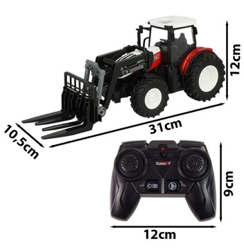 ТРАКТОР С ДИСТАНЦИОННЫМ УПРАВЛЕНИЕМ ВИЛКА ФЕРМА ТРАКТОР СЕЛЬСКОХОЗЯЙСТВЕННАЯ МАШИНА R/C 1:24