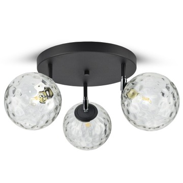 Lampa Sufitowa Plafon Żyrandol Szklane Kule - EGR3 Texture LED G9