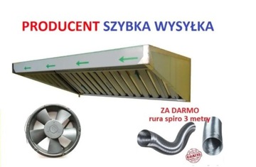 okap gastronomiczny SG110x70x40 FILTRY Wentyl XL