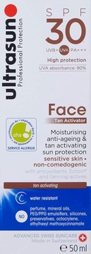 Krem Ultrasun Face Tan Activator SPF30