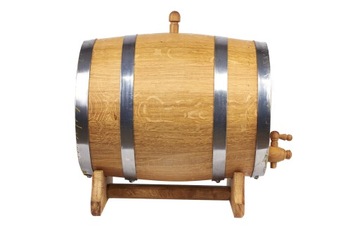 Дубовая бочка 15л для виски, самогона, вина, ликеров (с сертификатом ПЖ)