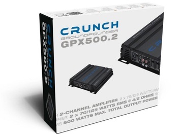 Crunch GPX500.2 wzmacniacz samochodowy 2 kanały Max Power 500W Zielona Góra