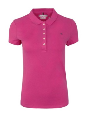 TOMMY HILFIGER polo damskie, różowy, M