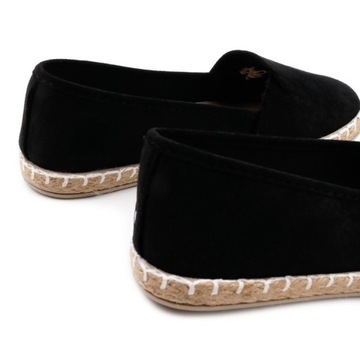 Женские эспадрильи оверсайз, ЧЕРНЫЕ, Большой размер