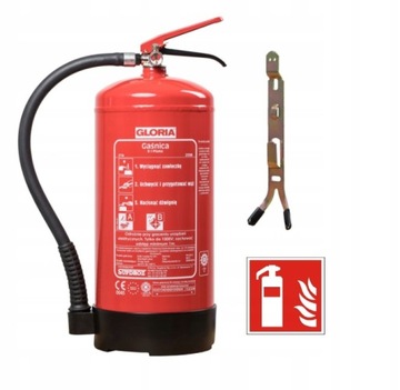 GAŚNICA DOMOWA PIANOWA 6L AB 1000V BHP + wieszak