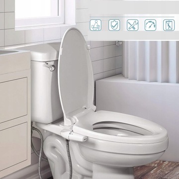 BIDET DO WC TOALETY NAKŁADKA MYJĄCA BIDET DYSZA