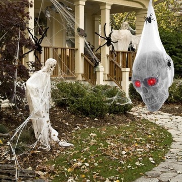 SZTUCZNE PAJĄKI CZARNE ZESTAW PLASTIKOWE HALLOWEEN 10szt