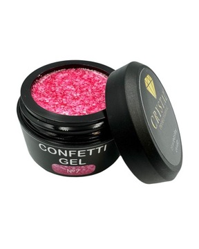Confetti Gel #7 CRYSTAL PROFESSIONAL Żel do zdobień 15ml